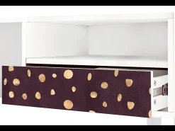 Móvel De Tv* Mueble de TV - 115х59х48 cm - T3 - Glowworms, Branco Bege