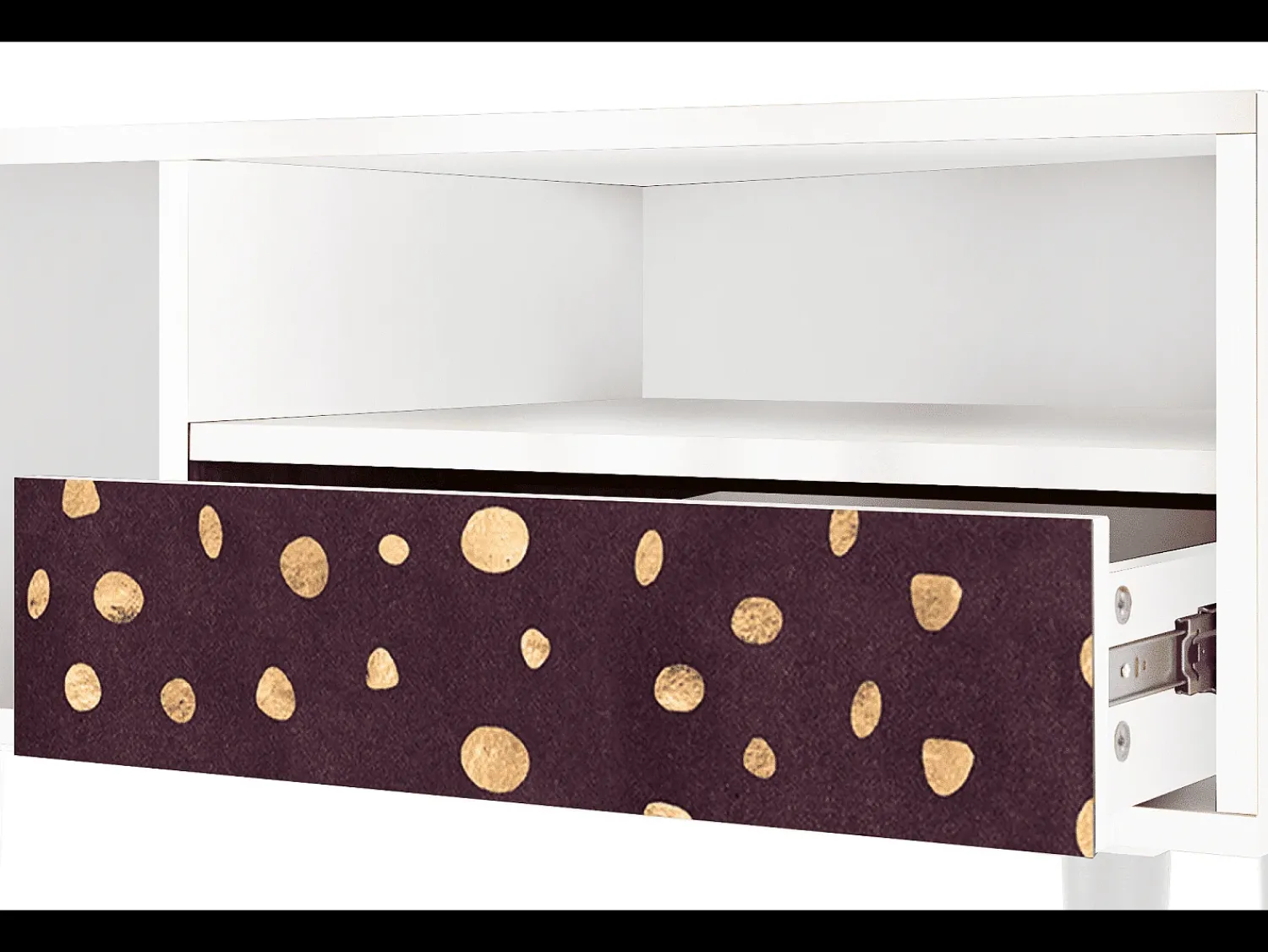 Móvel De Tv* Mueble de TV - 115х59х48 cm - T3 - Glowworms, Branco Bege