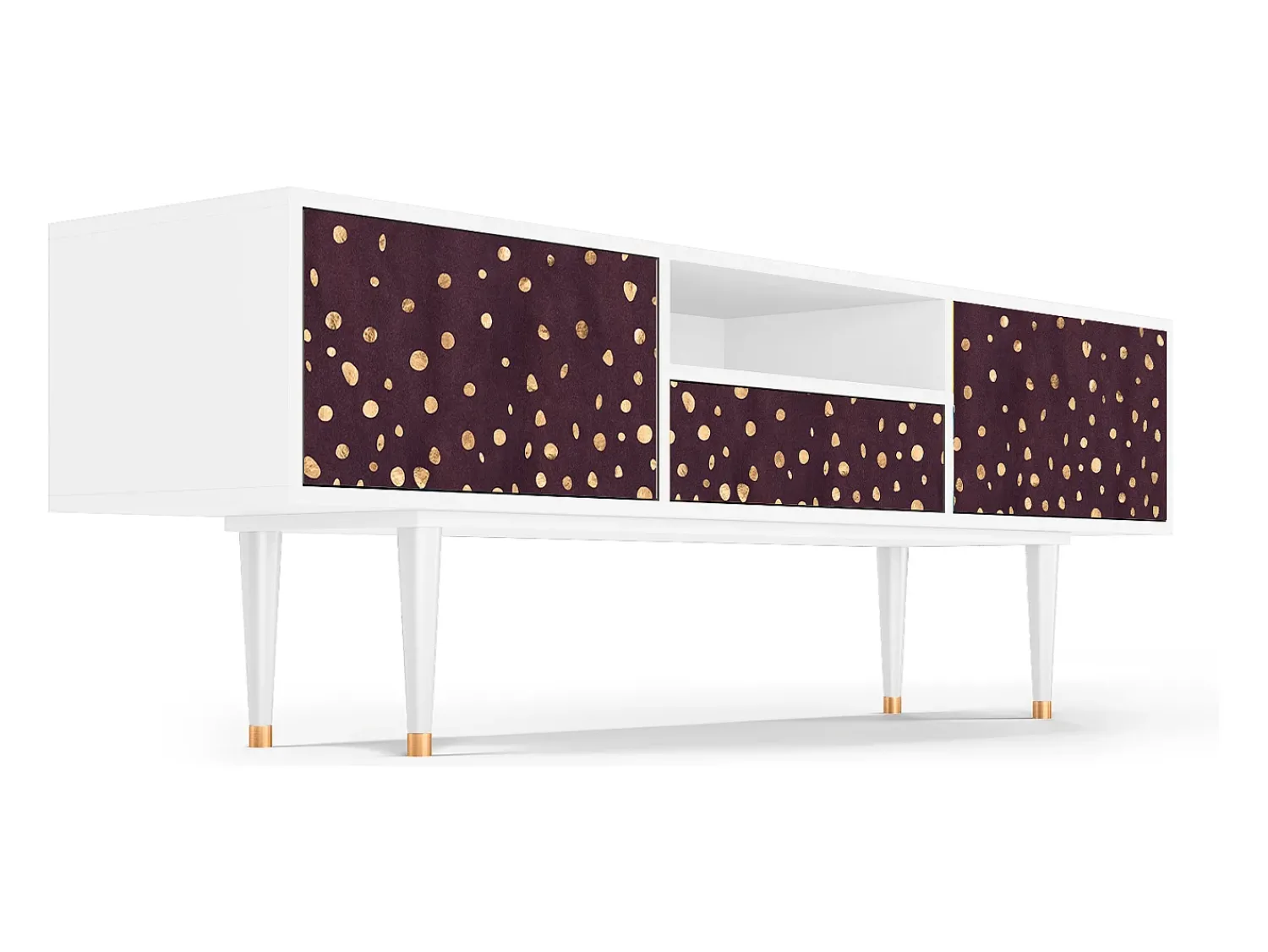Online Mueble de TV - 170х59х41 cm - T6 - Glowworms, Branco Bege