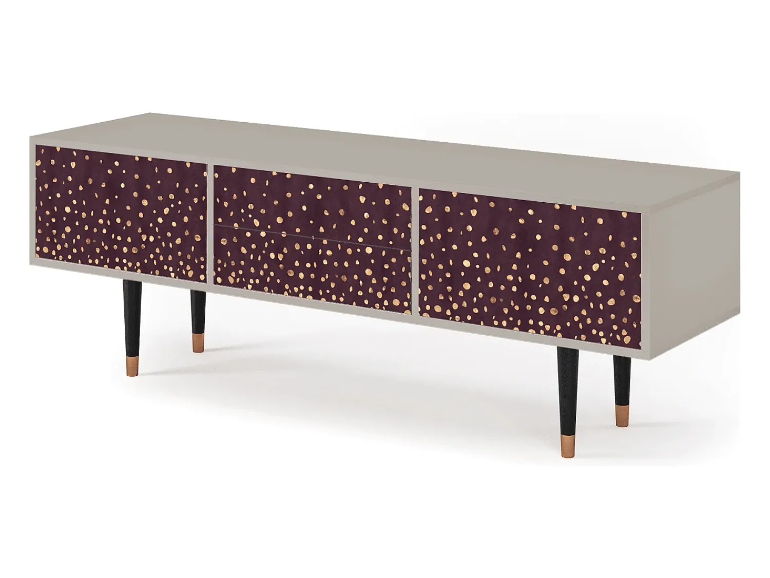Móvel De Tv* Mueble de TV - 170х59х48 cm - T4 - Glowworms, Areia Bege