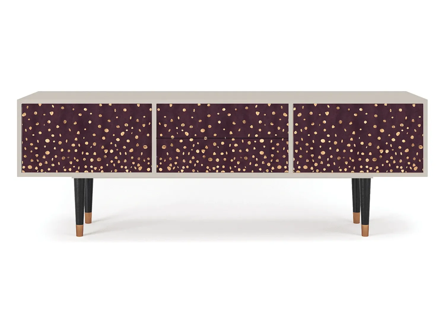 Móvel De Tv* Mueble de TV - 170х59х48 cm - T4 - Glowworms, Areia Bege