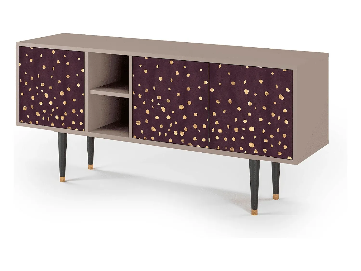 New Mueble de TV - 150х69х41 cm - T5 - Glowworms, Latte Bege