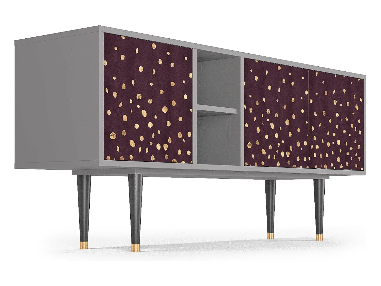 Mueble de TV - 150х69х41 cm - T5 - Glowworms, Cinza^ Móvel De Tv