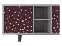 Mueble de TV - 150х69х41 cm - T5 - Glowworms, Cinza^ Móvel De Tv