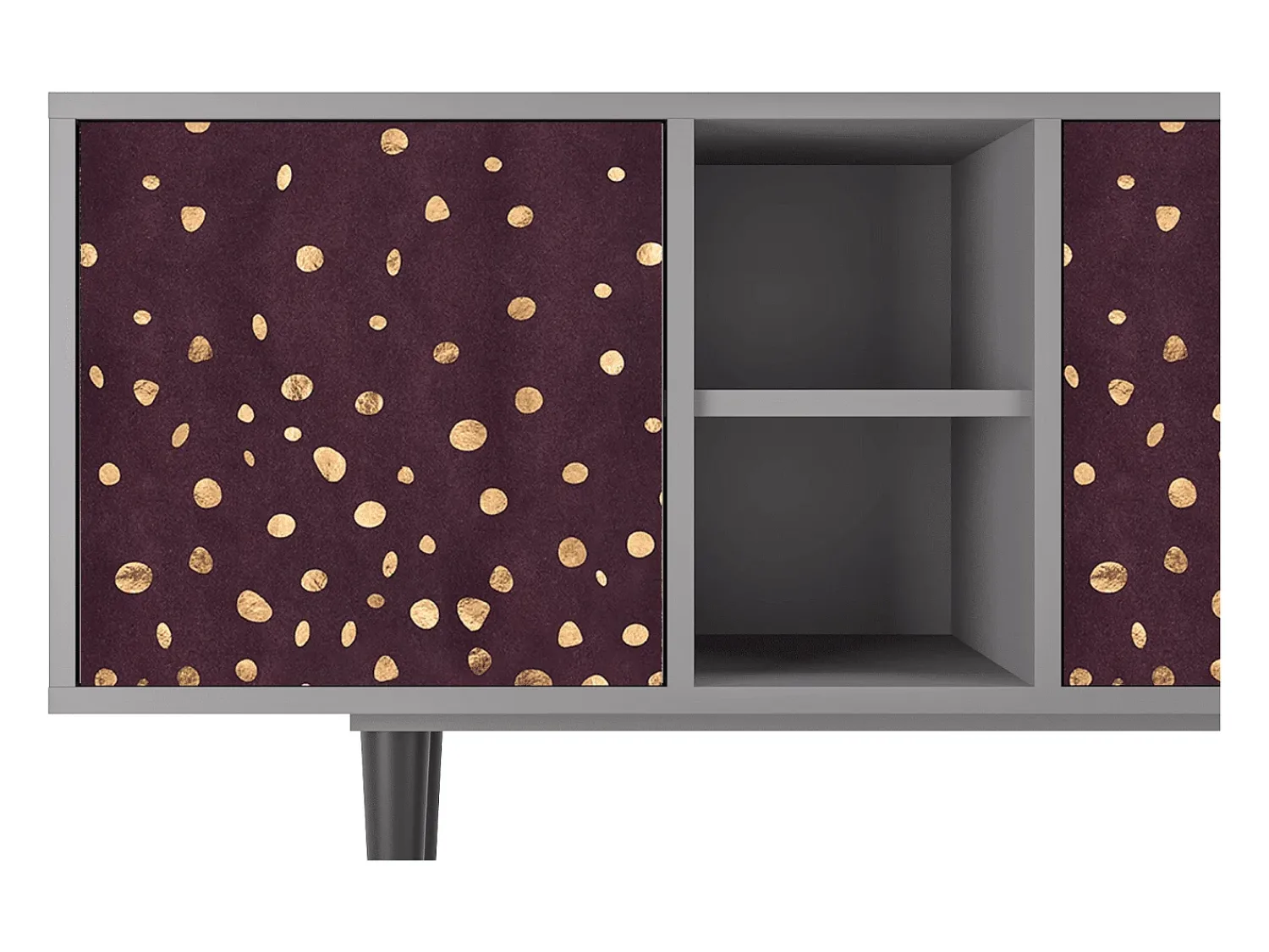 Mueble de TV - 150х69х41 cm - T5 - Glowworms, Cinza^ Móvel De Tv