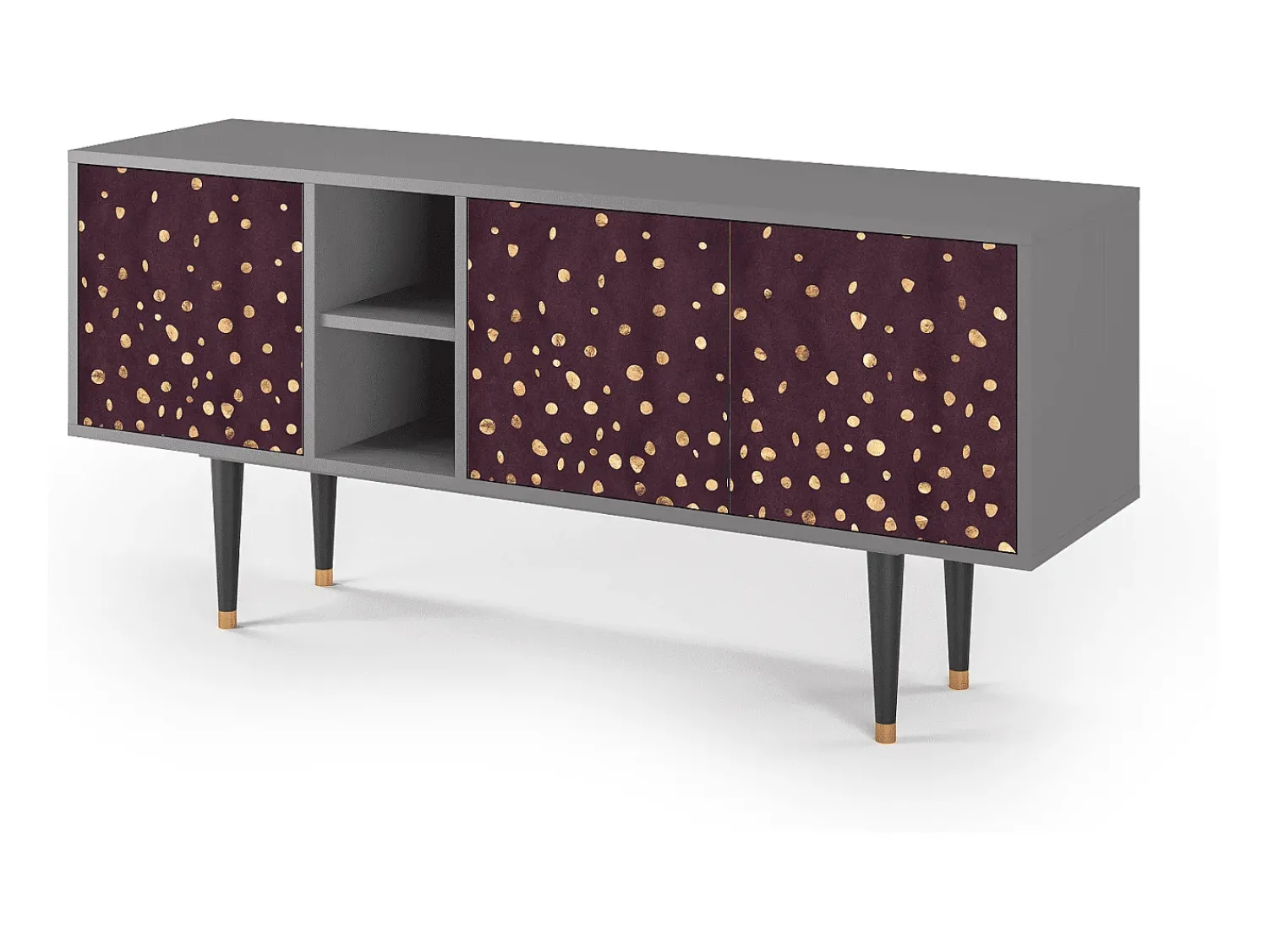 Mueble de TV - 150х69х41 cm - T5 - Glowworms, Cinza^ Móvel De Tv