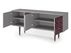Mueble de TV - 150х69х41 cm - T5 - Glowworms, Cinza^ Móvel De Tv
