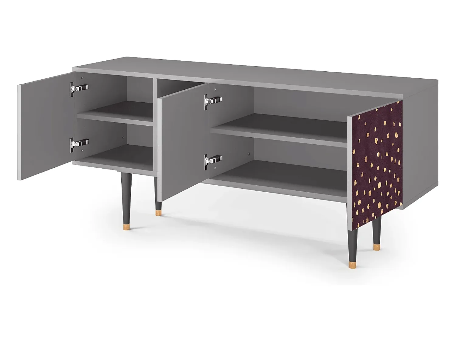Mueble de TV - 150х69х41 cm - T5 - Glowworms, Cinza^ Móvel De Tv