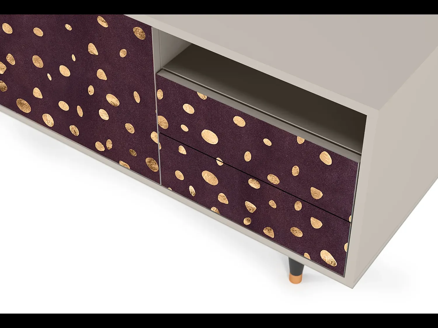 Mueble de TV - 125х56х41 cm - T7 - Glowworms, Areia^ Móvel De Tv