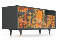 Mueble de TV - 125х56х41 cm - T7 - God by Vaisravana , Antracite^ Móvel De Tv