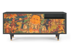 Mueble de TV - 125х56х41 cm - T7 - God by Vaisravana , Antracite^ Móvel De Tv