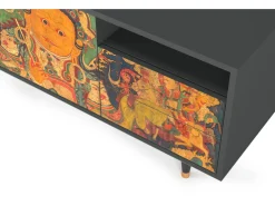 Mueble de TV - 125х56х41 cm - T7 - God by Vaisravana , Antracite^ Móvel De Tv