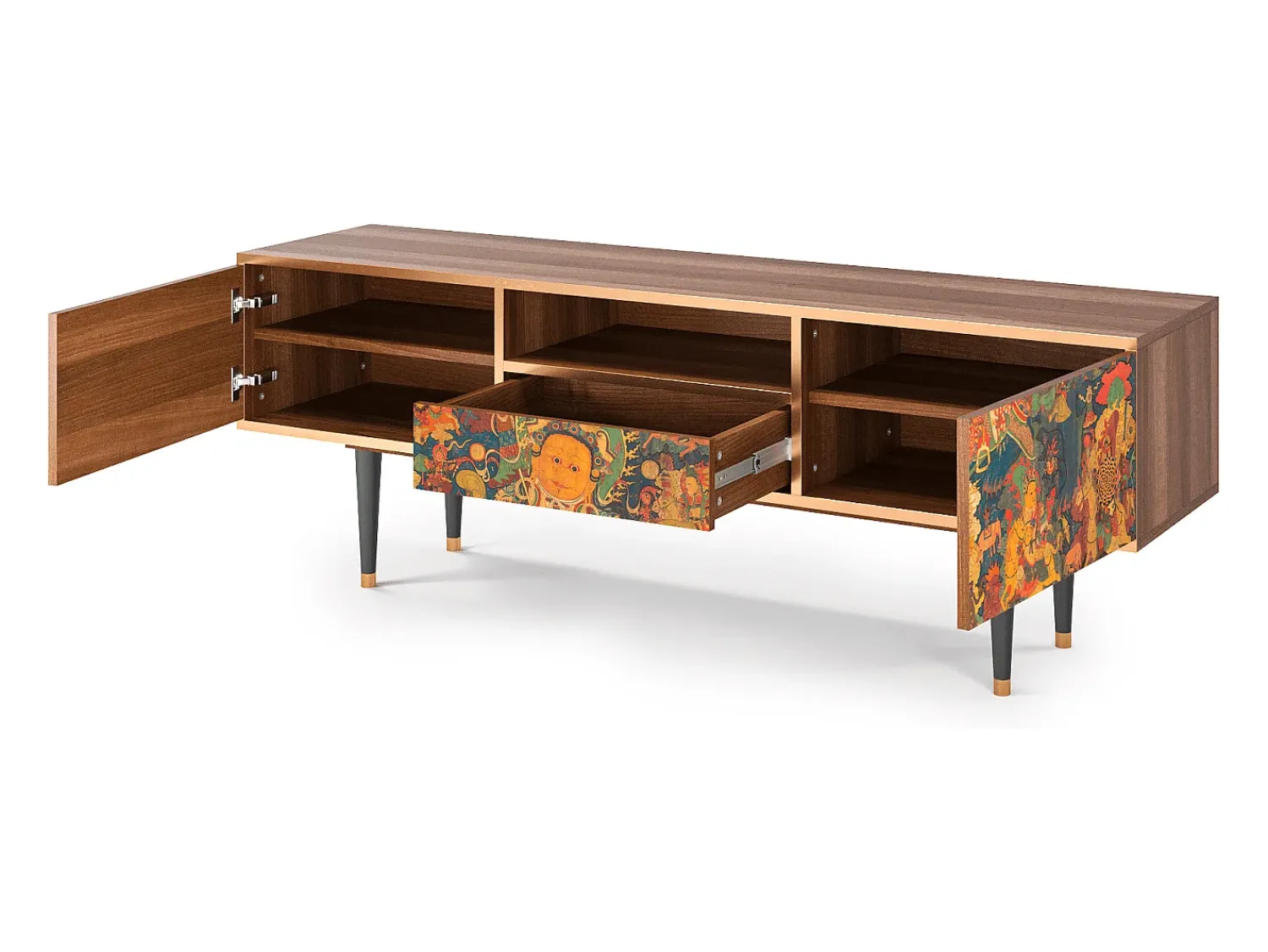 Discount Mueble de TV - 170х59х41 cm - T6 - God by Vaisravana , Nogueira Castanho
