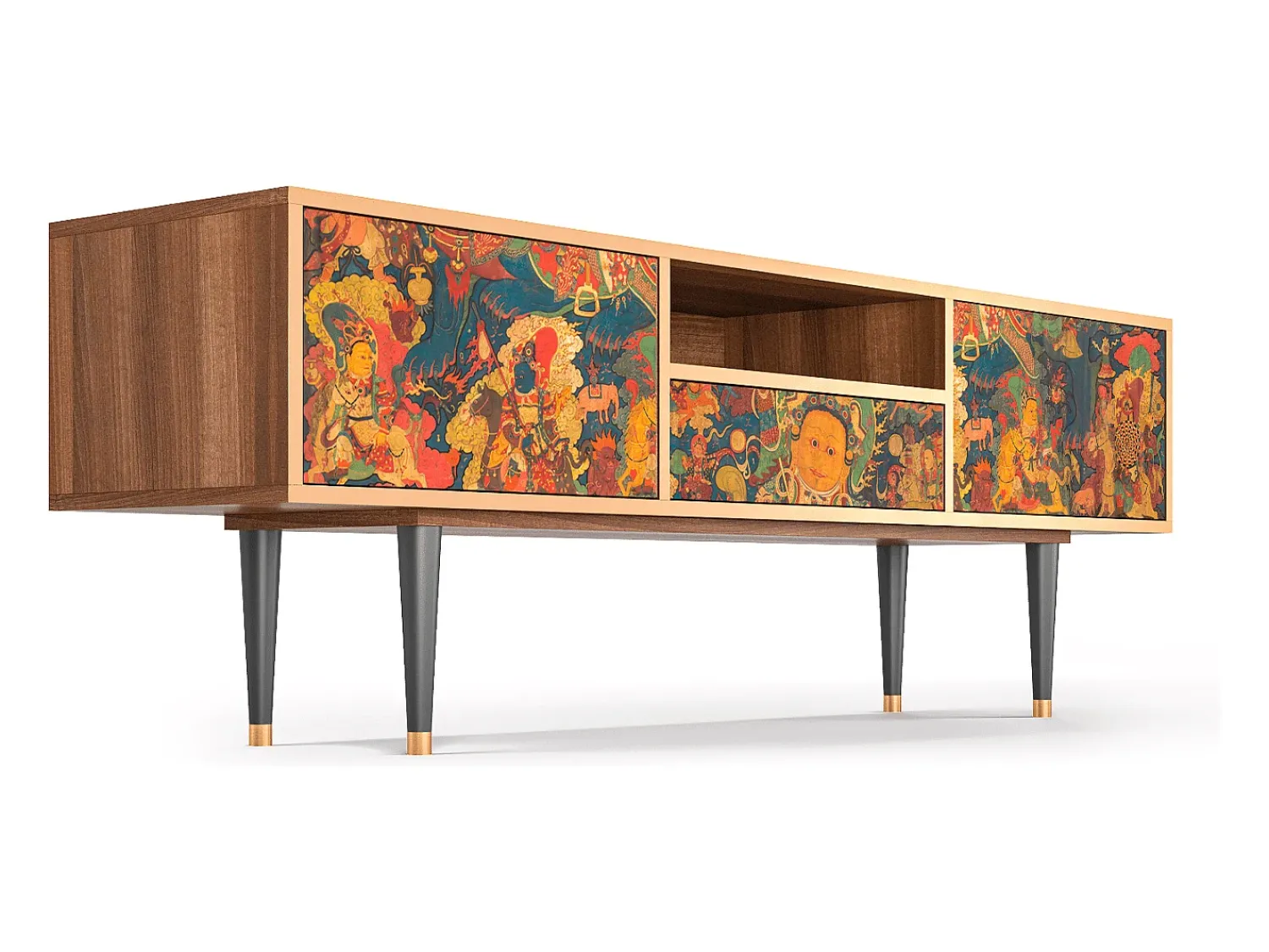 Discount Mueble de TV - 170х59х41 cm - T6 - God by Vaisravana , Nogueira Castanho