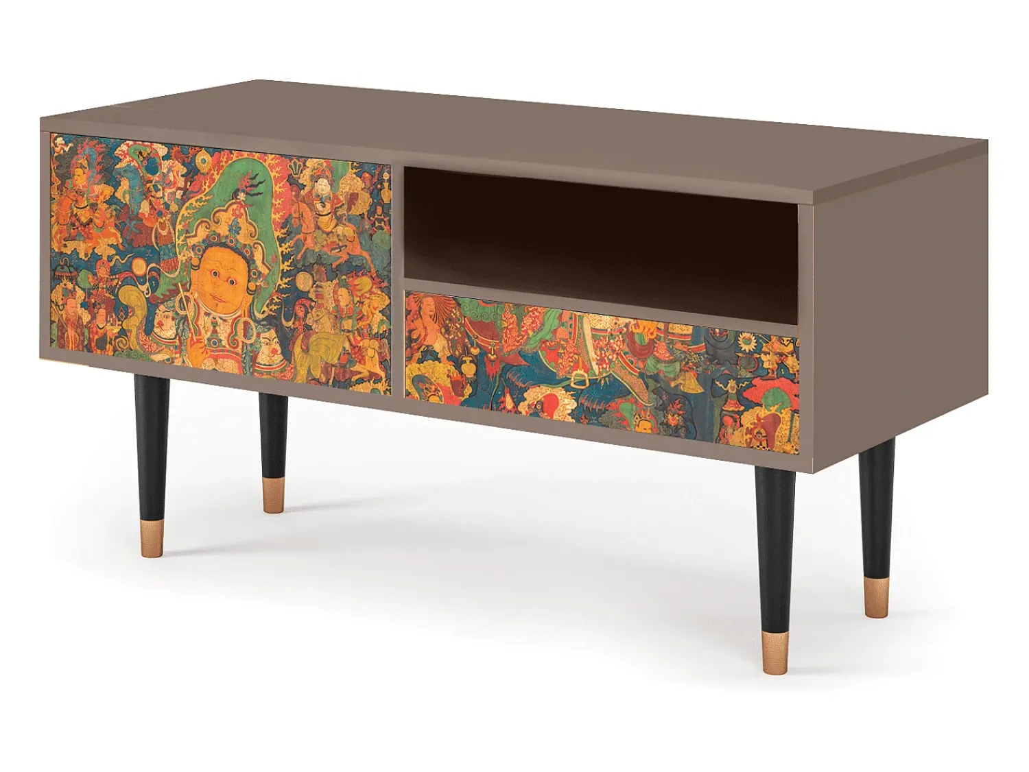 Móvel De Tv| Mueble de TV - 115х59х48 cm - T3 - God by Vaisravana , Latte Bege
