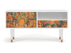 Móvel De Tv| Mueble de TV - 115х59х48 cm - T3 - God by Vaisravana , Branco Bege