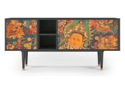 New Mueble de TV - 150х69х41 cm - T5 - God by Vaisravana , Antracite Cinza antracite