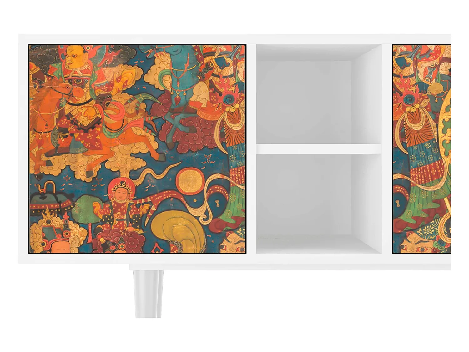 Móvel De Tv* Mueble de TV - 150х69х41 cm - T5 - God by Vaisravana , Branco Bege