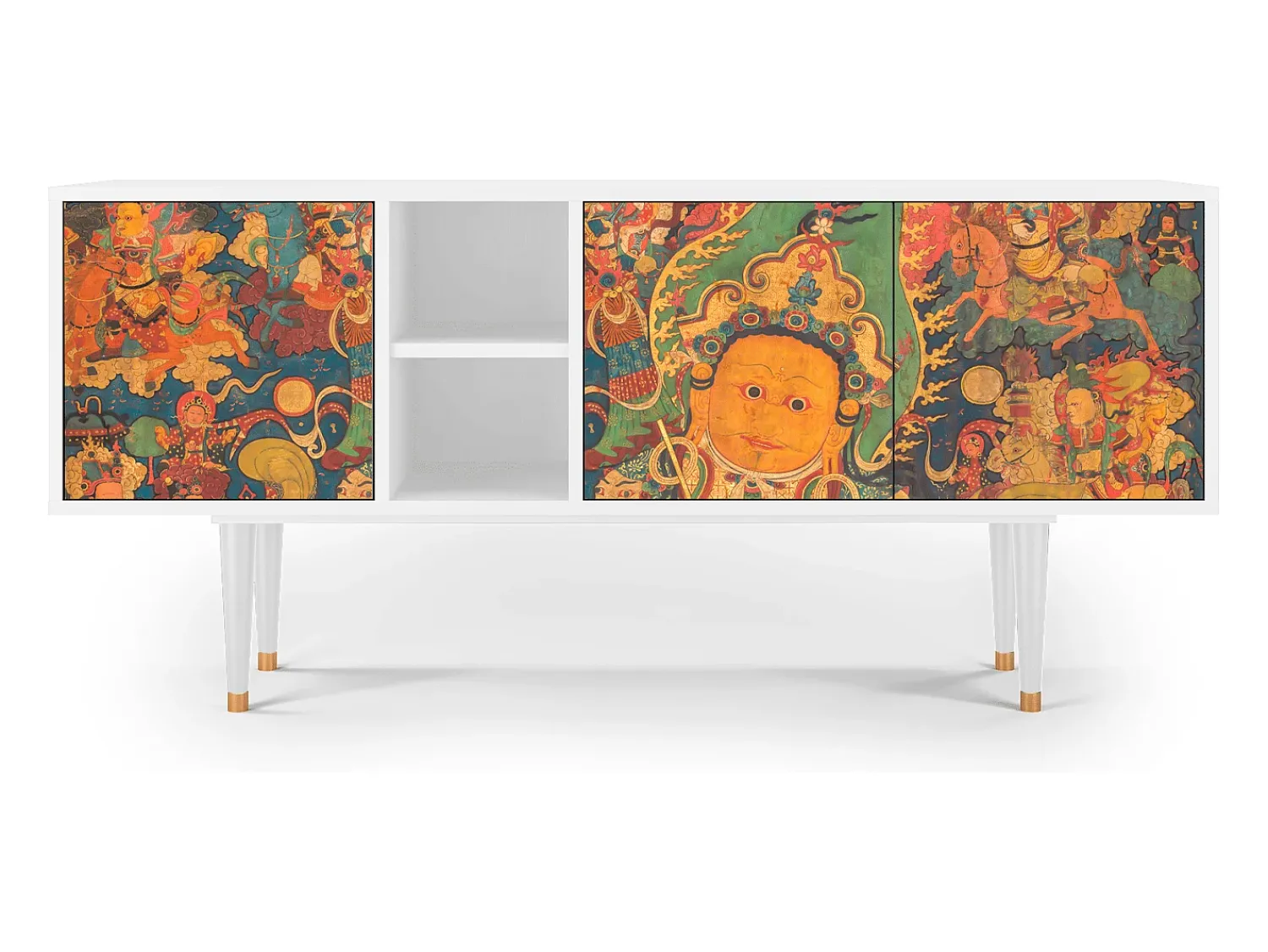 Móvel De Tv* Mueble de TV - 150х69х41 cm - T5 - God by Vaisravana , Branco Bege