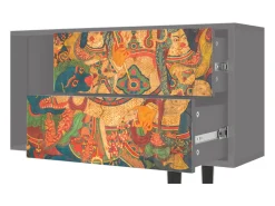Móvel De Tv* Mueble de TV - 170х69х48 cm - T1 - God by Vaisravana , Cinza Cinzento