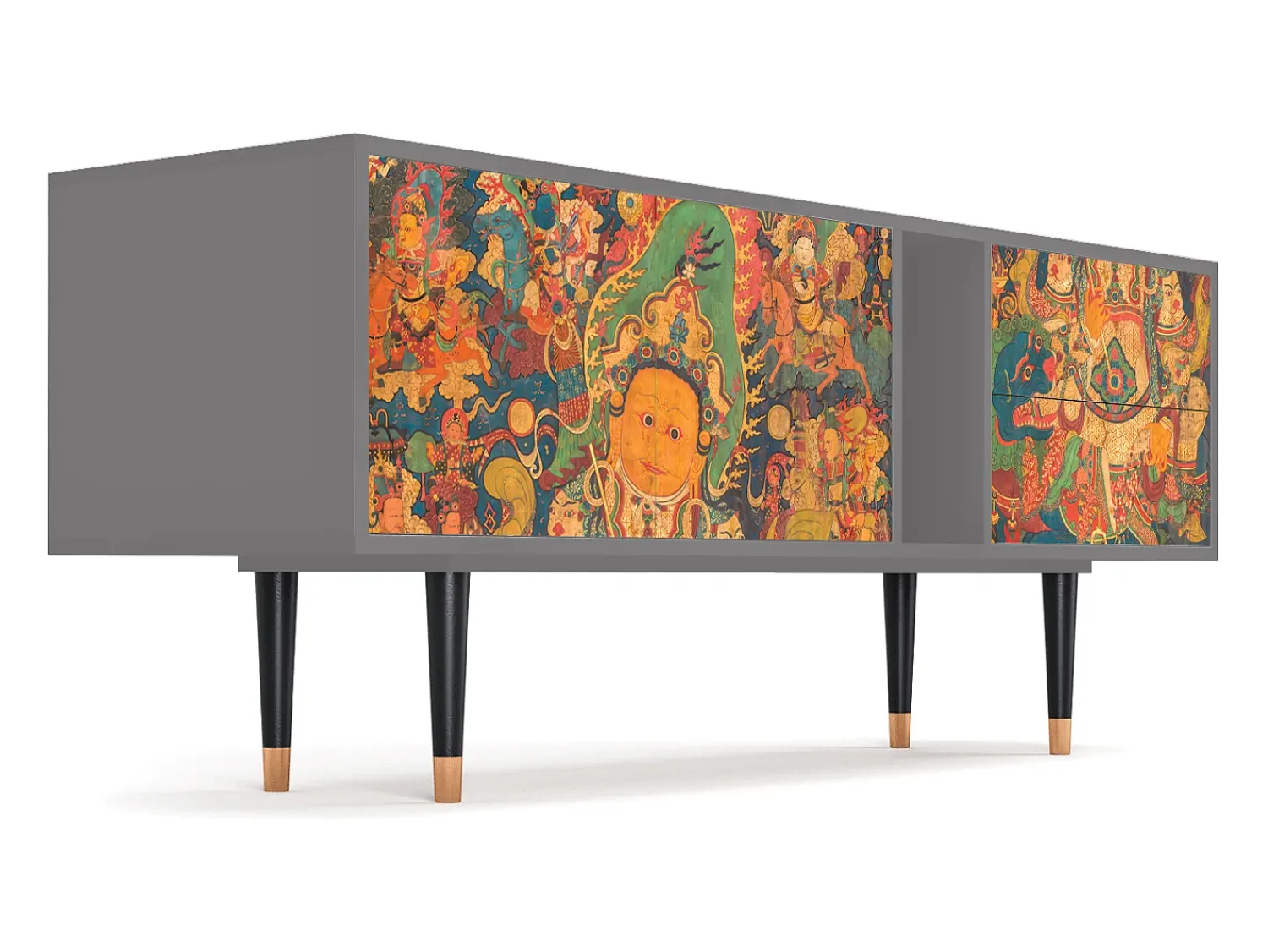 Móvel De Tv* Mueble de TV - 170х69х48 cm - T1 - God by Vaisravana , Cinza Cinzento