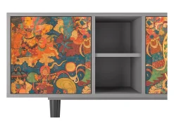 Mueble de TV - 150х69х41 cm - T5 - God by Vaisravana , Cinza Cinzento