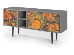 Mueble de TV - 150х69х41 cm - T5 - God by Vaisravana , Cinza Cinzento