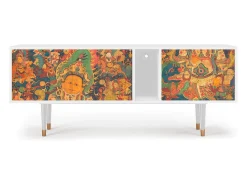 Móvel De Tv| Mueble de TV - 170х69х48 cm - T1 - God by Vaisravana , Branco Bege