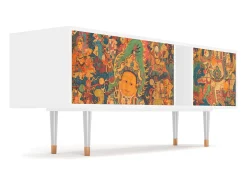 Móvel De Tv| Mueble de TV - 170х69х48 cm - T1 - God by Vaisravana , Branco Bege