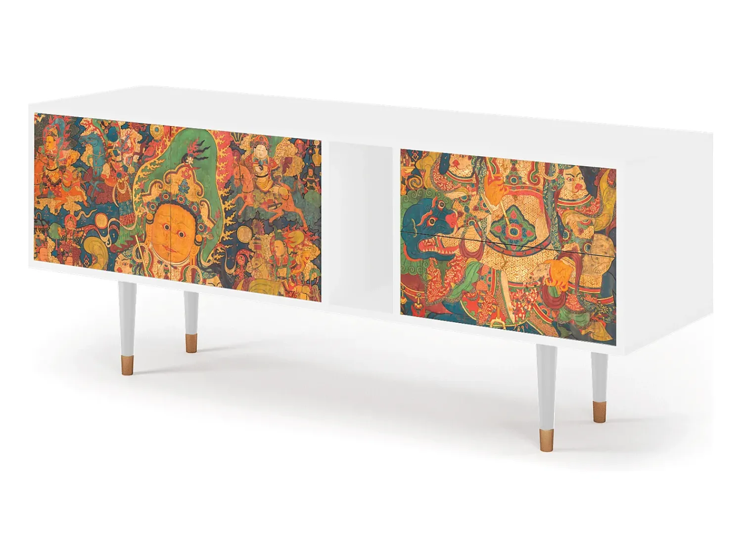 Móvel De Tv| Mueble de TV - 170х69х48 cm - T1 - God by Vaisravana , Branco Bege