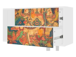 Móvel De Tv| Mueble de TV - 170х69х48 cm - T1 - God by Vaisravana , Branco Bege