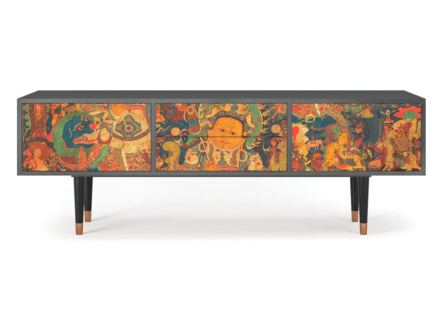 Mueble de TV - 170х59х48 cm - T4 - God by Vaisravana , Antracite^ Móvel De Tv