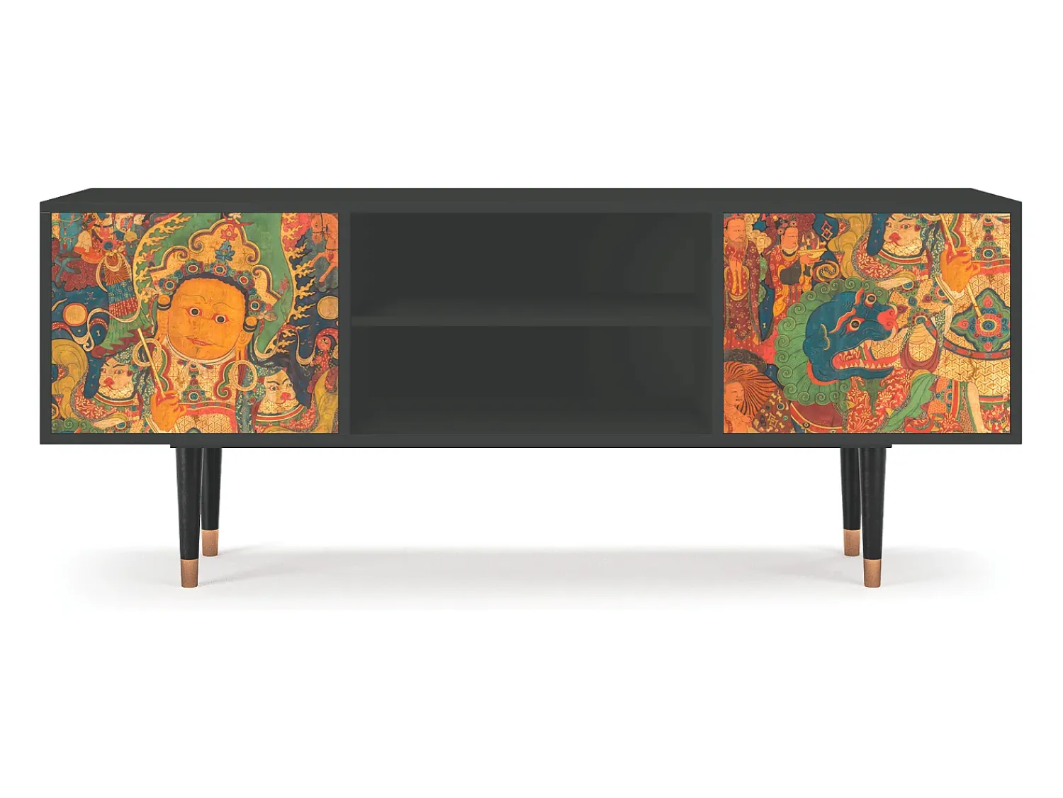 Móvel De Tv| Mueble de TV - 170х69х48 cm - T2 - God by Vaisravana , Antracite Cinza antracite