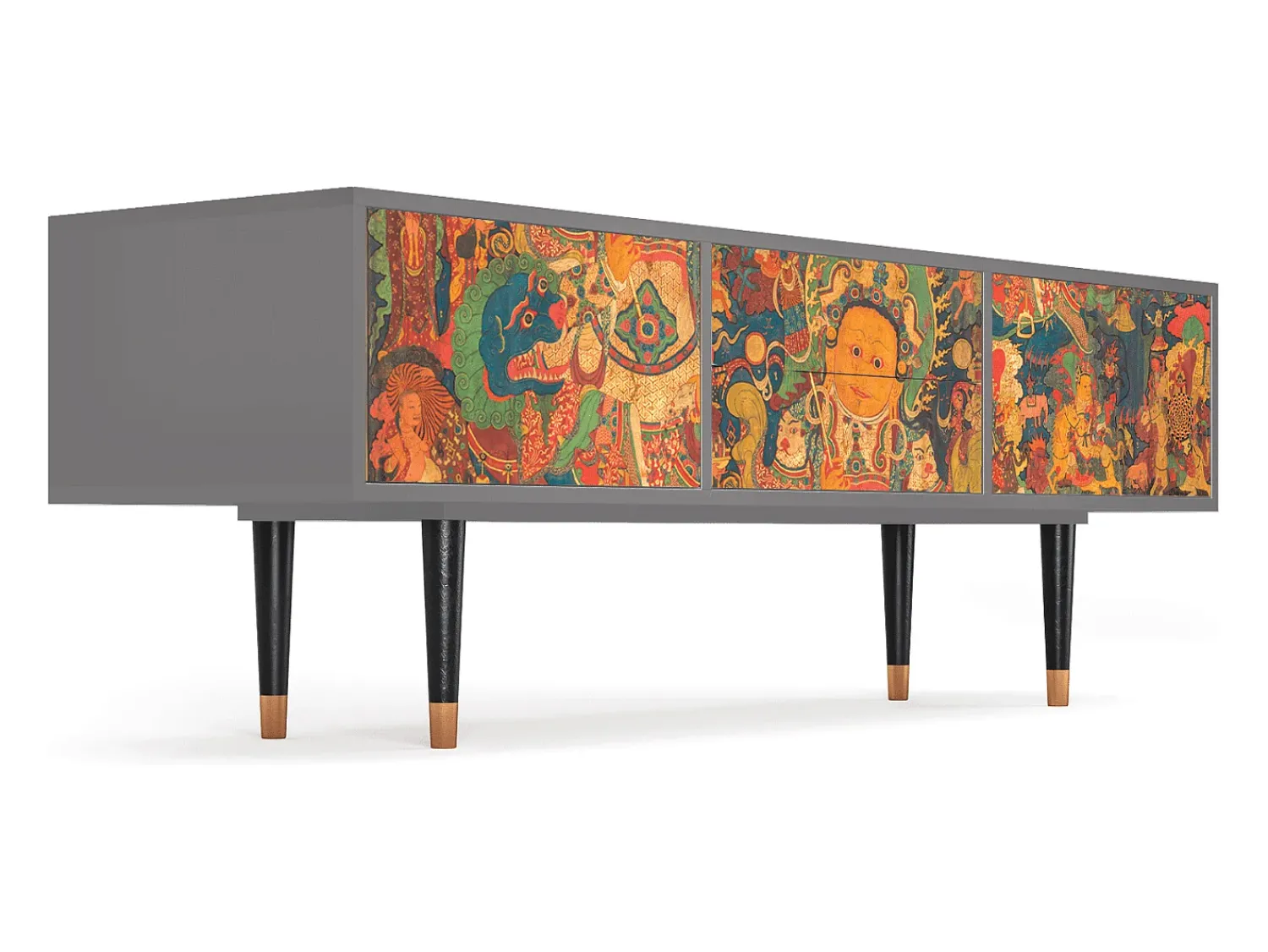 Móvel De Tv| Mueble de TV - 170х59х48 cm - T4 - God by Vaisravana , Cinza Cinzento
