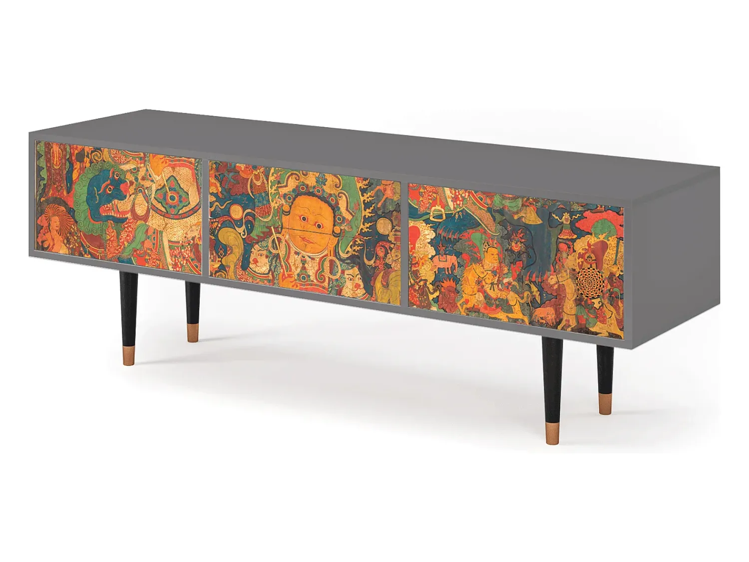 Móvel De Tv| Mueble de TV - 170х59х48 cm - T4 - God by Vaisravana , Cinza Cinzento