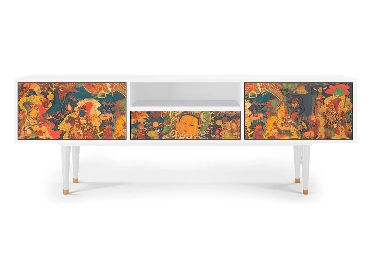 Móvel De Tv* Mueble de TV - 170х59х41 cm - T6 - God by Vaisravana , Branco Bege