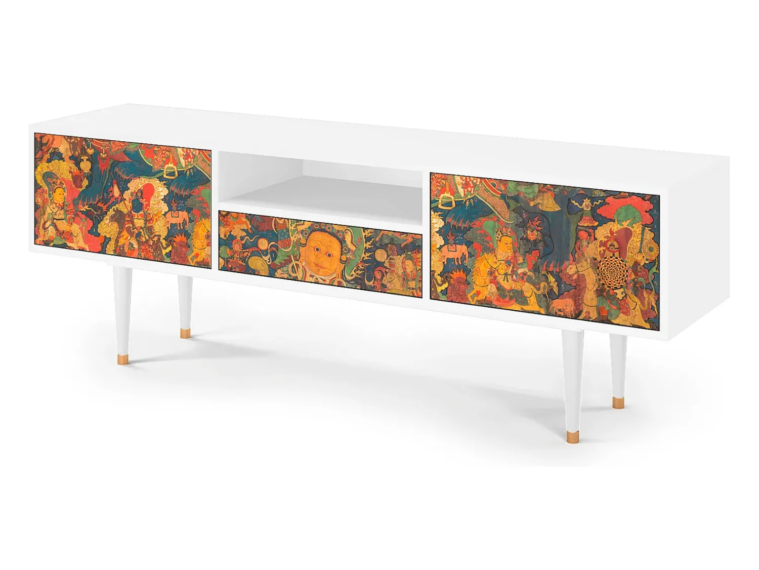 Móvel De Tv* Mueble de TV - 170х59х41 cm - T6 - God by Vaisravana , Branco Bege