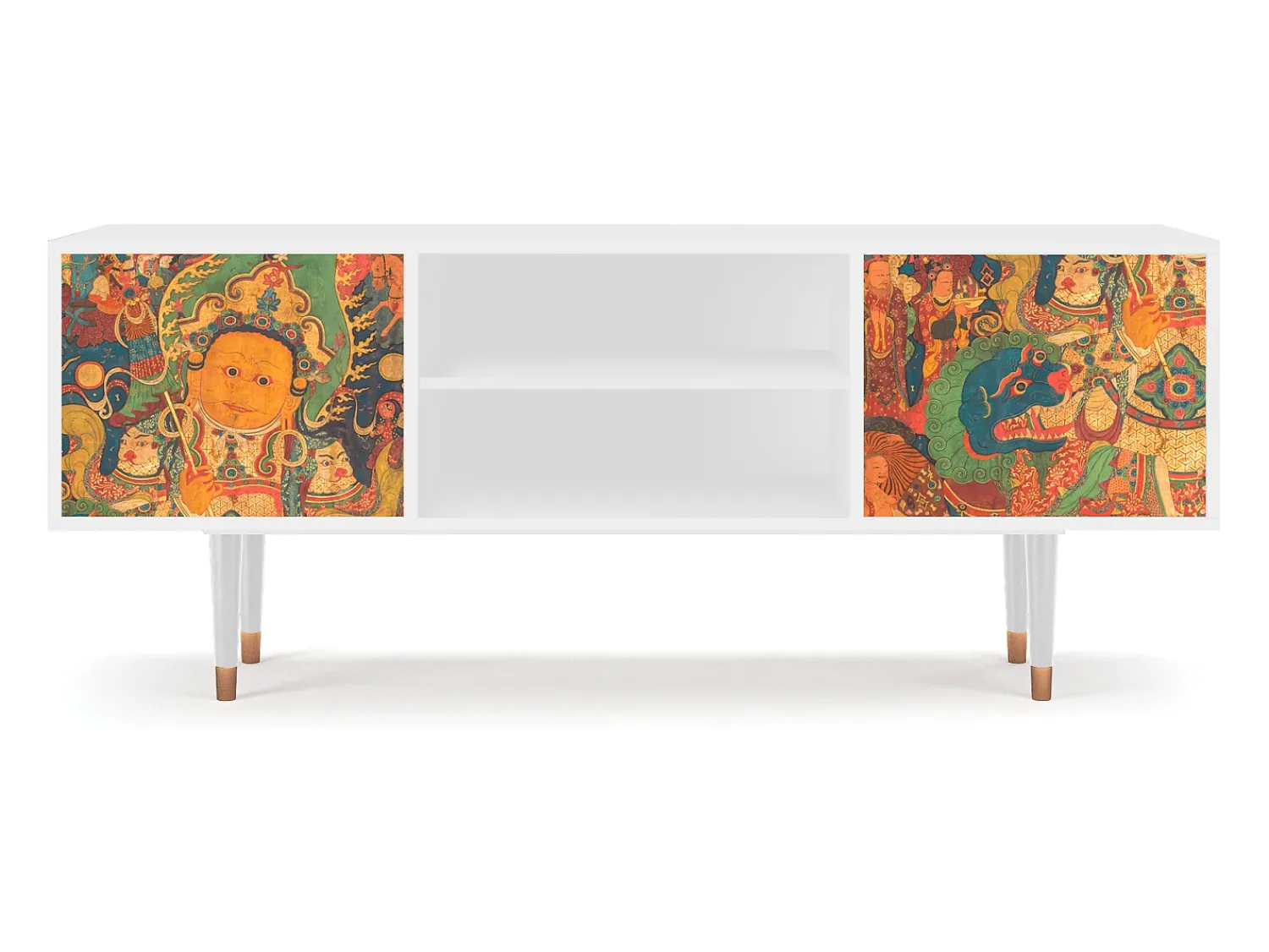 Hot Mueble de TV - 170х69х48 cm - T2 - God by Vaisravana , Branco Bege