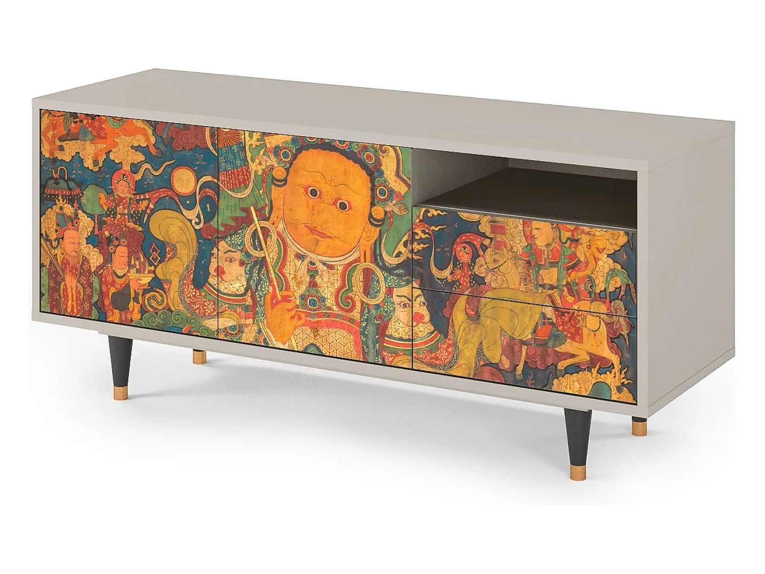 Móvel De Tv* Mueble de TV - 125х56х41 cm - T7 - God by Vaisravana , Areia Bege