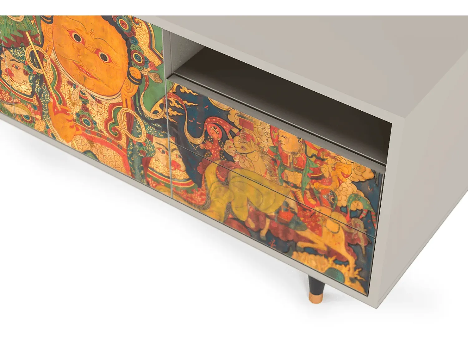 Móvel De Tv* Mueble de TV - 125х56х41 cm - T7 - God by Vaisravana , Areia Bege
