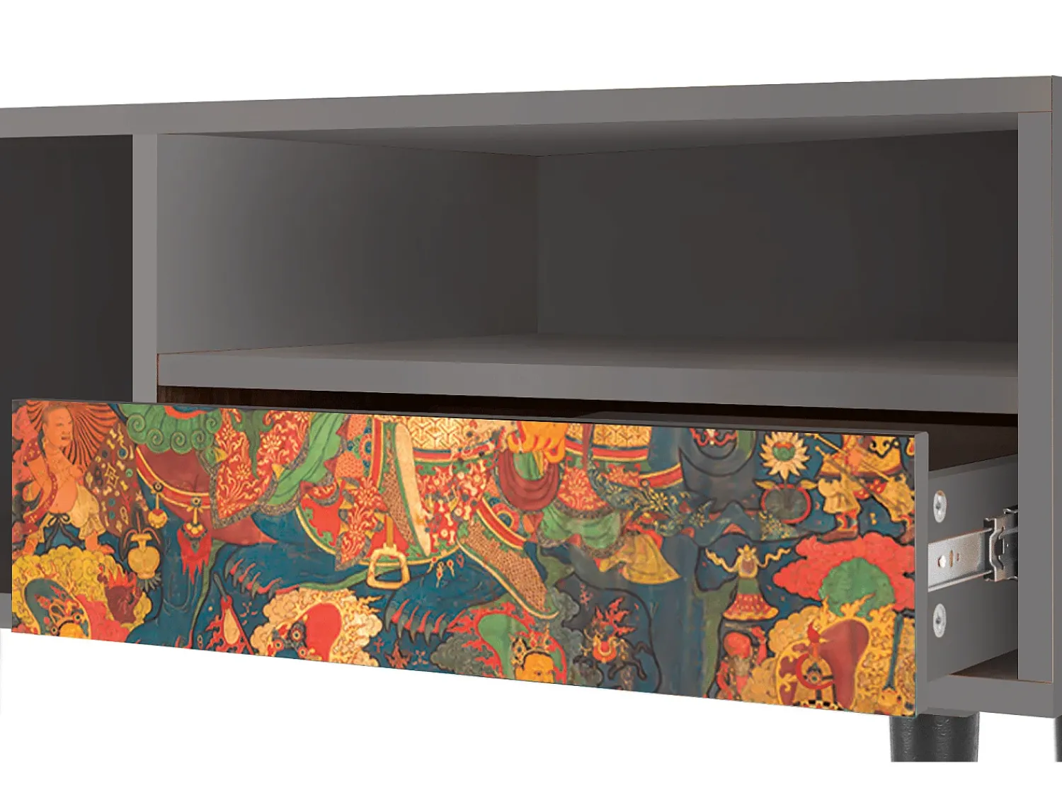 Móvel De Tv| Mueble de TV - 115х59х48 cm - T3 - God by Vaisravana , Cinza Cinzento