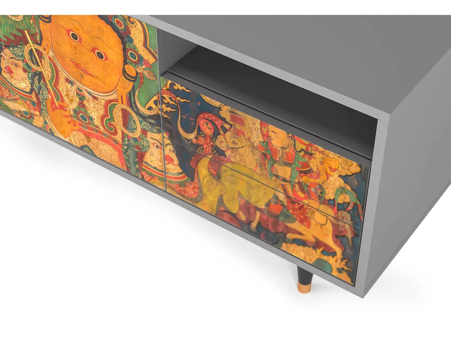Móvel De Tv* Mueble de TV - 125х56х41 cm - T7 - God by Vaisravana , Cinza Cinzento