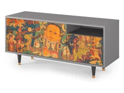 Móvel De Tv* Mueble de TV - 125х56х41 cm - T7 - God by Vaisravana , Cinza Cinzento