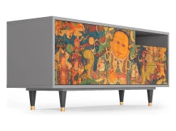 Móvel De Tv* Mueble de TV - 125х56х41 cm - T7 - God by Vaisravana , Cinza Cinzento