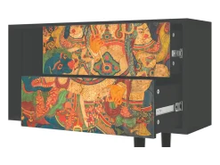 Móvel De Tv* Mueble de TV - 170х69х48 cm - T1 - God by Vaisravana , Antracite Cinza antracite