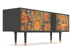 Móvel De Tv* Mueble de TV - 170х69х48 cm - T1 - God by Vaisravana , Antracite Cinza antracite