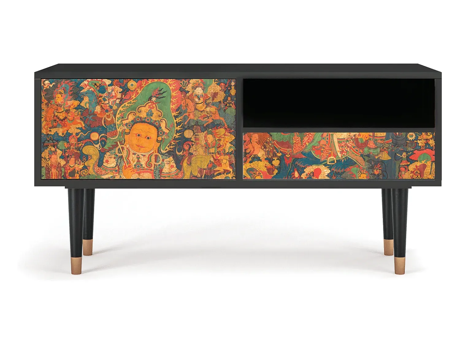 Móvel De Tv| Mueble de TV - 115х59х48 cm - T3 - God by Vaisravana , Antracite Cinza antracite
