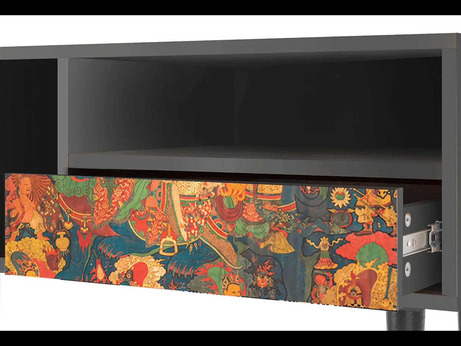 Móvel De Tv| Mueble de TV - 115х59х48 cm - T3 - God by Vaisravana , Antracite Cinza antracite