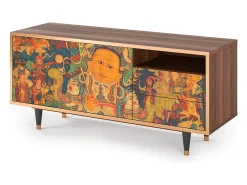 Móvel De Tv* Mueble de TV - 125х56х41 cm - T7 - God by Vaisravana , Nogueira Castanho