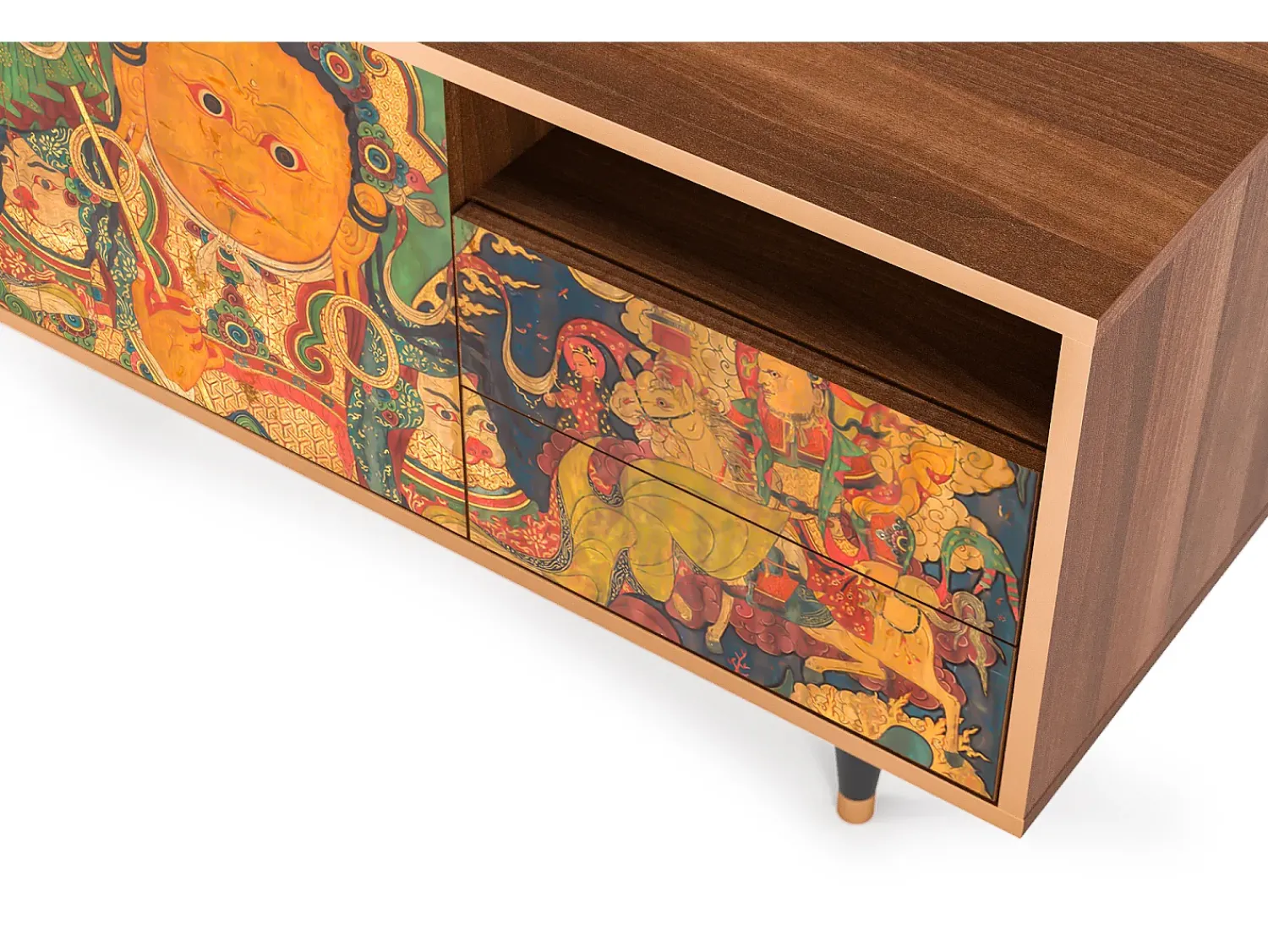 Móvel De Tv* Mueble de TV - 125х56х41 cm - T7 - God by Vaisravana , Nogueira Castanho